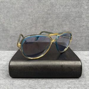 Y2K Michael Kors Aviator Sunglasses Blue Clear Two-Tone Frame 57-14-145